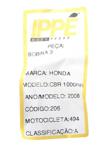 Bobina Ignição 3 Honda  Cbr 1000 Rr (494)