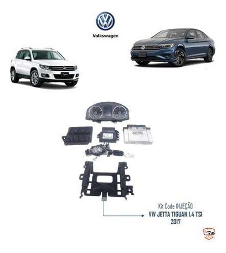  Kit Code Injeção Vw Jetta Tiguan 1.4 Tsi 2017 