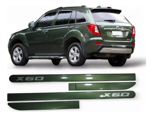 Jogo Friso Lateral Personalizado Verde Lifan X60 2013 A 2019