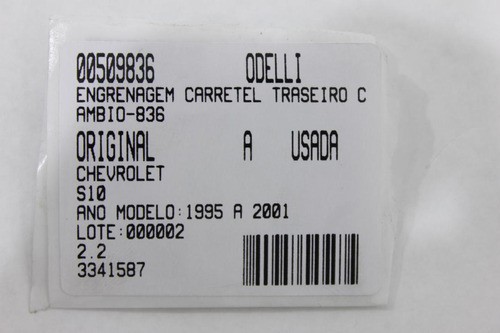 Engrenagem Carretel Traseiro Cmbio S10 95/01 (836)