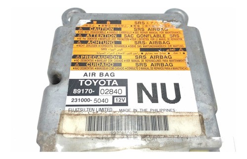 Módulo Air Bag Toyota Corolla 89170-02840 Nu Original