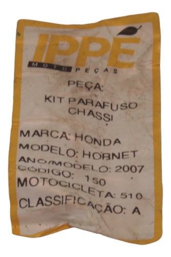 Kit Parafuso Chassi Honda Hornet 2007 (510)