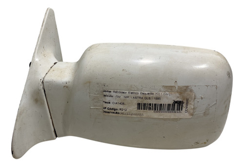 Espelho Retrovisor Manual Gm Astra Belga Lado Esquerdo