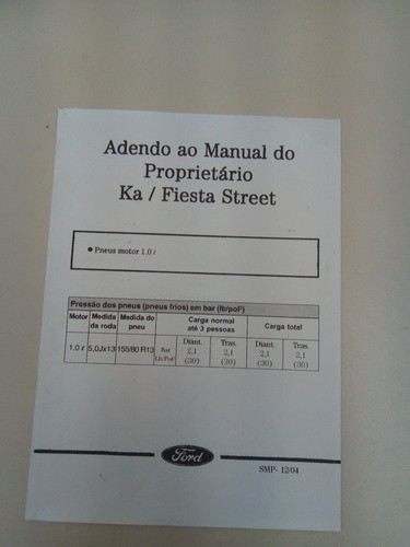 Manual Ford Ka / Fiesta / Courier Usado