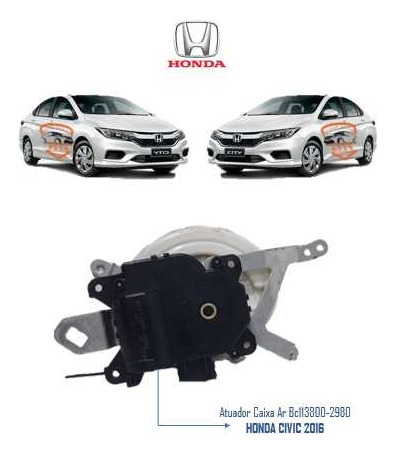 Atuador Caixa Ar Condicionado Honda New Civic 2013 2014 2016