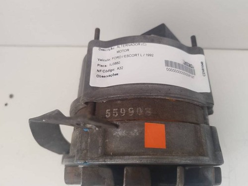 Alternador  Escort  1992 Cht Bosch  Amp Usado Original