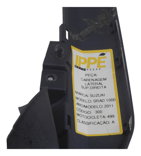 Carenagem Lateral Sup/d  Suzuki Srad 1000 2011 (499)