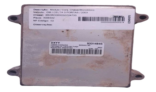 Modulo Injecao Gm Celta 2003