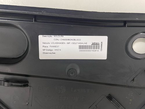 Moldura Interna Porta T.d. Golf Tsi 2015 - 5g4839916e