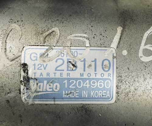 Motor Arranque Hyundai Hb20 Creta Cerato 1.6  361002b110
