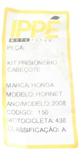 Kit Prisioneiro Cabeçote Honda Hornet (438) 2008