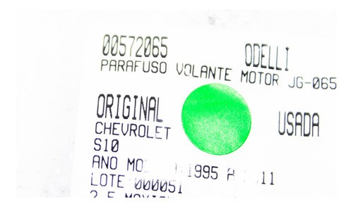 Parafuso Volante Motor Jg Chevrolet S10 1995-2011 (065)