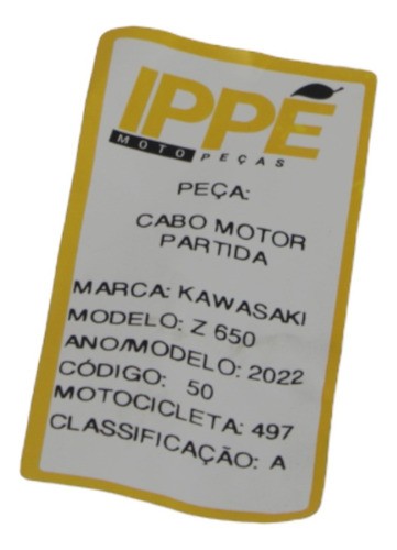 Cabo Motor Partida Kawasaki Z650 (497) 2022