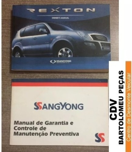 Manual De Instruções Original Ssangyong Rexton 2002/2003