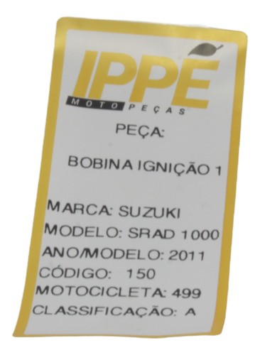 Bobina Ignição 1  Suzuki Srad 1000 2011 (499)