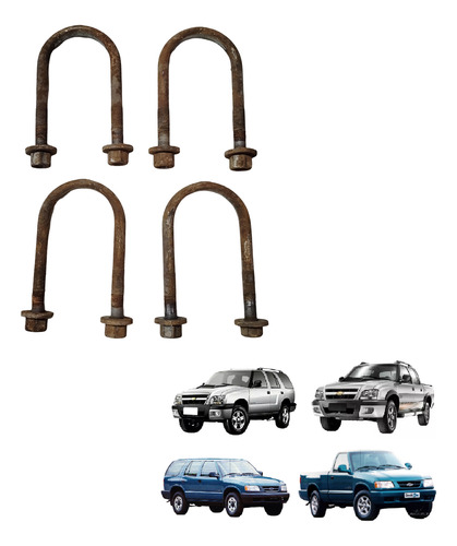 Kit Grampos Diferencial Feixe Mola S10 Blazer 1995 A 2011