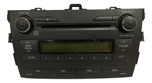 Radio Som Multimídia Toyota Corolla 2008 2014 Original 