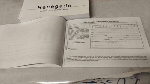 Manual Proprietario Jeep Renegade  Novo  25119