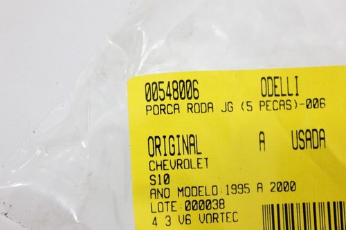 Porca Roda Jg (5 Peças) S10 95/00 (006)