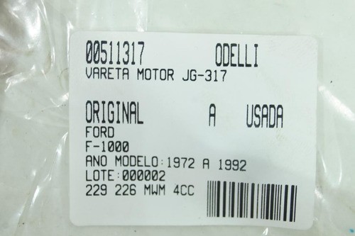 Vareta Motor Jg F-1000 72/92 Usado (317)