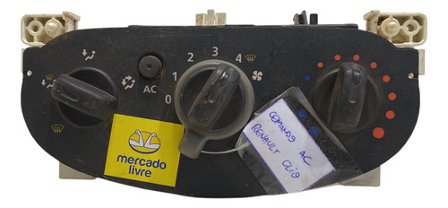 Comando Ar Condicionado Renault Clio Sandero 08 Até 12