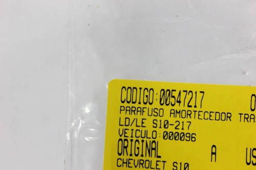 Parafuso Amortecedor Traseiro Ld/le S10 95/00 Usado (217)