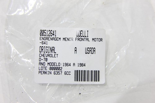 Engrenagem Menor Frontal Motor D-70 64/84 Usado (641)