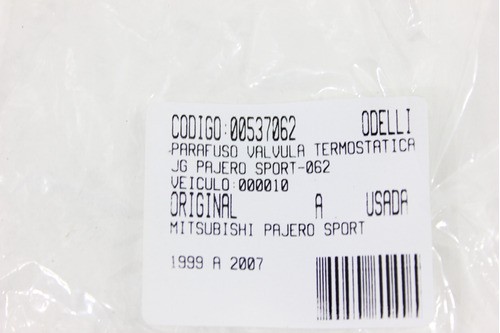 Parafuso Vlvula Termosttica Jg Pajero Sport 99/07 (062)