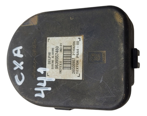 Sirene Alarme Peugeot 307/ 2009 (al) Adl Cxa 441