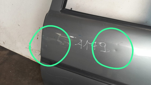 Porta Traseira Esquerda Cinza Vw Gol G3 G4 03/08 Com Detalhe
