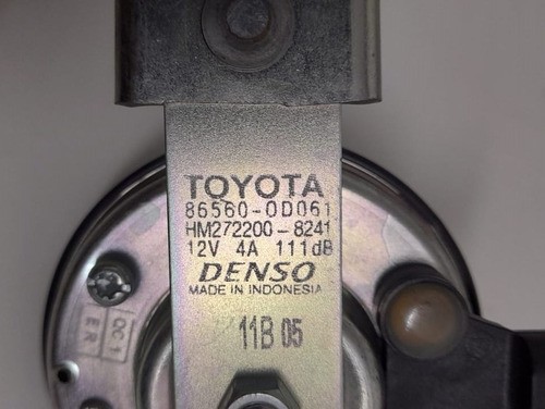 Buzina Toyota Yaris 1.3 2019 - 865600d061 / 12v / 111db