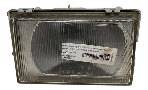 Farol Dianteiro Vw Gol Saveiro Parati Voyage 87/90 Direito