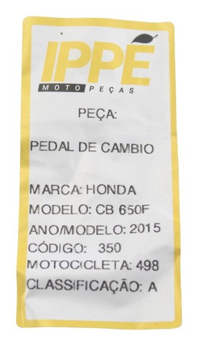 Pedal De Cambio Honda Cb 650f (498) 2015