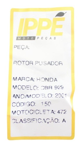 Rotor Pulsador Honda Cbr 929 (472) 2001