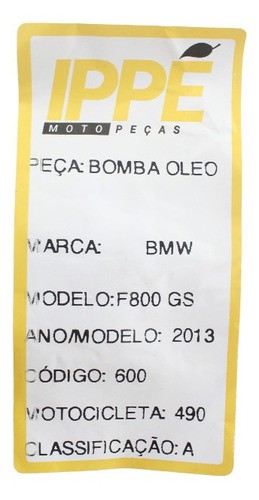 Bomba Óleo  Bmw F800 Gs (490)