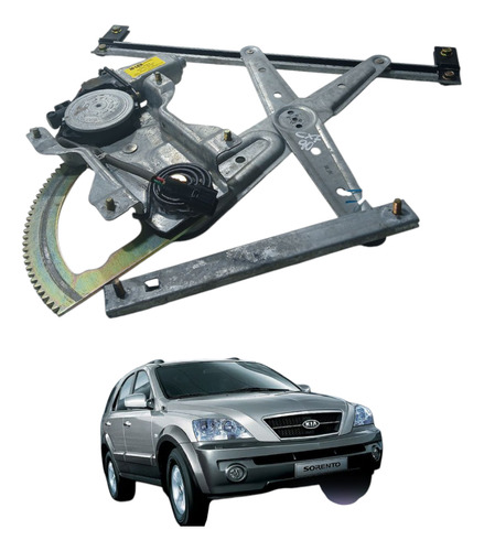 Máquina Elétrico Vidro Tras. Dir.  Kia Sorento 2006 (ap)
