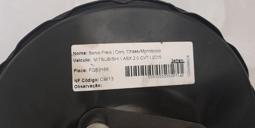 Servo Freio Mitsubishi Asx 2015 - 06277860634