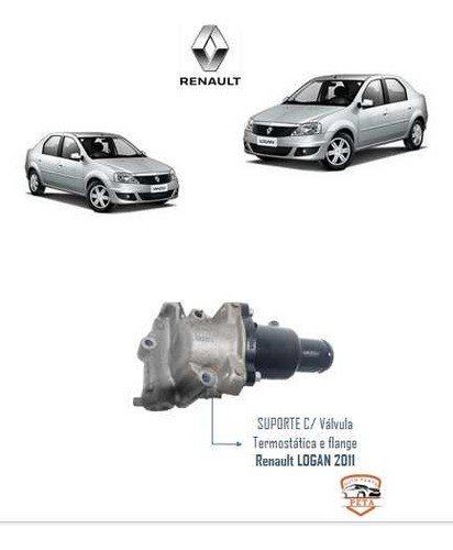 Suporte Válvula Termostática Flange Logan 1.6 8v 2010 2011