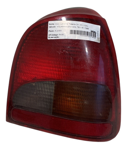 Lanterna Traseira Vw Gol Bola G2 Lado Direito Arteb