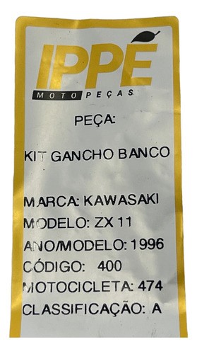 Kit Gancho Banco Kawasaki Zx11 (474) 1996