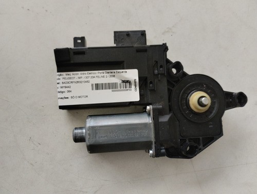 Motor Vidro Elétrico T/e Peugeot 307 2006 0130821767