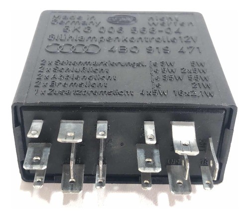 Relê Controle Das Luzes Audi A3 99 Até 06 4b0919471 Hella