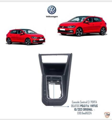 Console Central Porta Objetos Vw Polo Virtus 2018 2019 2020