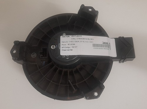 Motor Ventilador Ar Forçado Onix 1.0 Joy Black 2021