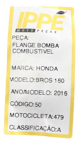 Bomba Combustível Flange  Honda Bros 160 (479)