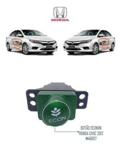 Botão  Econon Honda Civic 2012 M46807