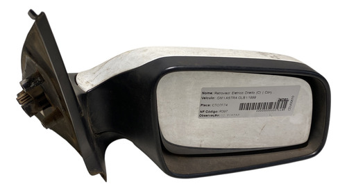 Espelho Retrovisor Elétrico Gm Astra 01 A 11 Lado Direito 2p