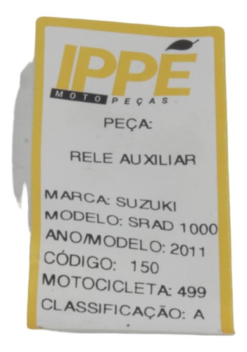 Rele Auxiliar  Suzuki Srad 1000 2011 (499)