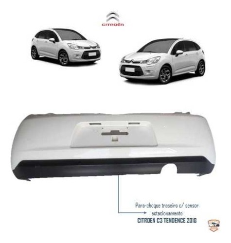  Para-choque Traseiro C/sensor Estac Citroen C3 Tendence  18