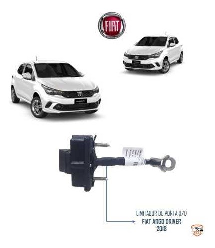 Limitador De Porta D/d Fiat Argo Driver 2018